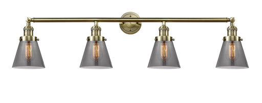 Innovations - 215-AB-G63 - Four Light Bath Vanity - Franklin Restoration - Antique Brass