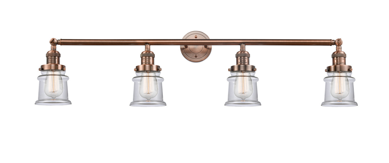 Innovations - 215-AC-G182S - Four Light Bath Vanity - Franklin Restoration - Antique Copper