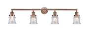 Innovations - 215-AC-G184S - Four Light Bath Vanity - Franklin Restoration - Antique Copper