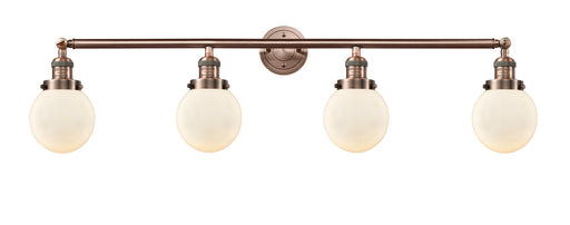 Franklin Restoration Four Light Bath Vanity Antique Copper