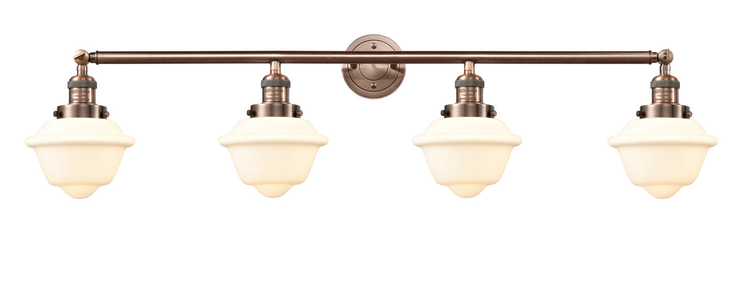 Innovations - 215-AC-G531 - Four Light Bath Vanity - Franklin Restoration - Antique Copper