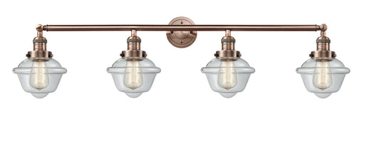Innovations - 215-AC-G532 - Four Light Bath Vanity - Franklin Restoration - Antique Copper