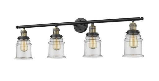 Innovations - 215-BAB-G182 - Four Light Bath Vanity - Franklin Restoration - Black Antique Brass