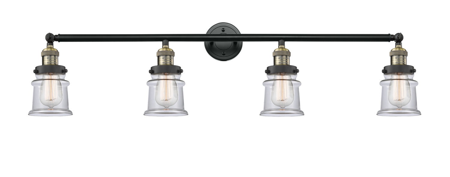 Innovations - 215-BAB-G182S - Four Light Bath Vanity - Franklin Restoration - Black Antique Brass