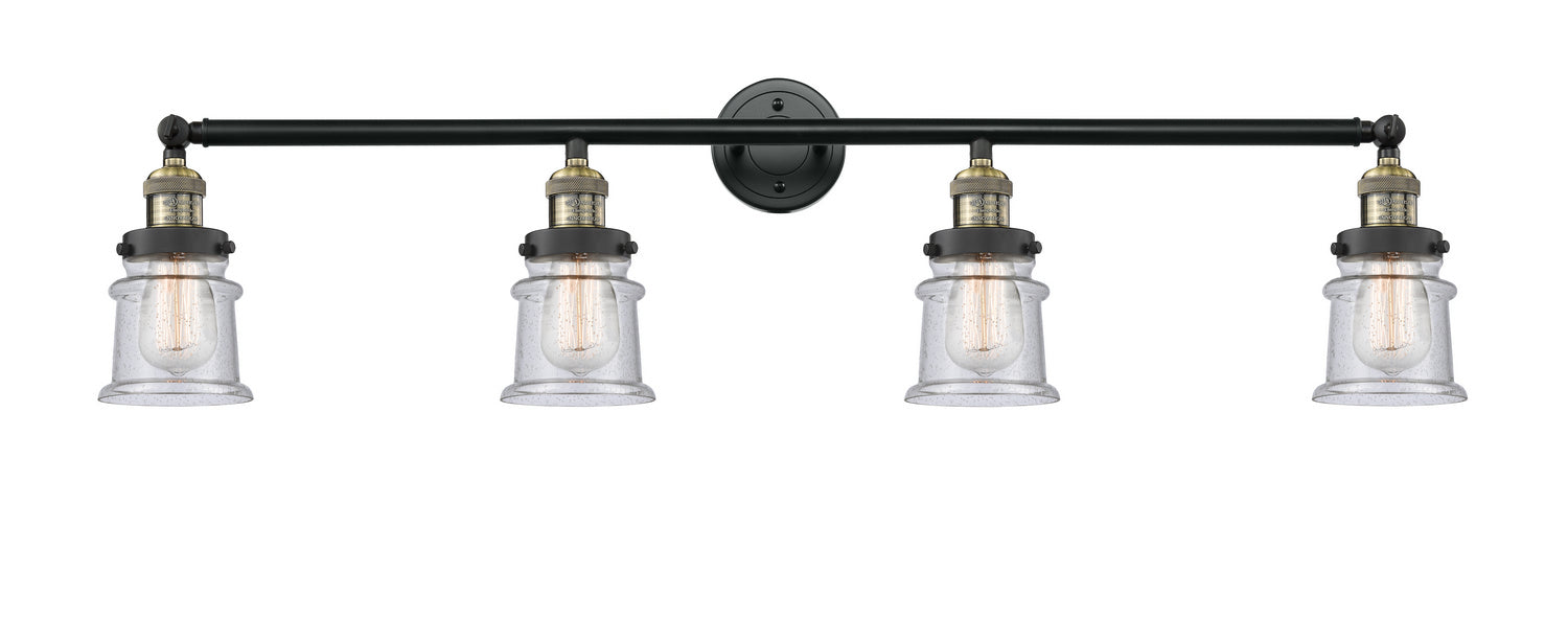 Innovations - 215-BAB-G184S - Four Light Bath Vanity - Franklin Restoration - Black Antique Brass