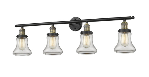 Franklin Restoration Four Light Bath Vanity Black Antique Brass