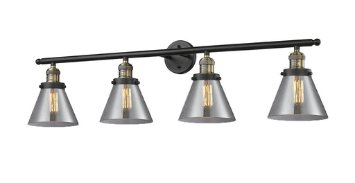 Franklin Restoration LED Bath Vanity Black Antique Brass