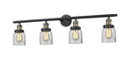 Innovations - 215-BAB-G52 - Four Light Bath Vanity - Franklin Restoration - Black Antique Brass
