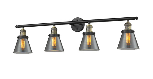 Franklin Restoration LED Bath Vanity Black Antique Brass