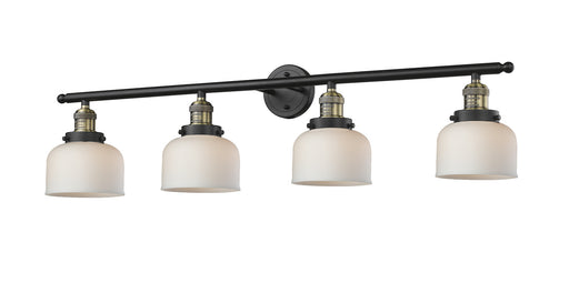 Franklin Restoration Four Light Bath Vanity Black Antique Brass