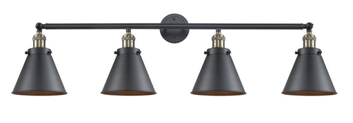 Innovations - 215-BAB-M13-BK - Four Light Bath Vanity - Franklin Restoration - Black Antique Brass