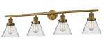Innovations - 215-BB-G44 - Four Light Bath Vanity - Franklin Restoration - Brushed Brass
