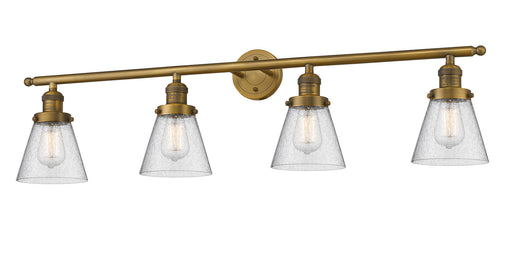 Innovations - 215-BB-G64 - Four Light Bath Vanity - Franklin Restoration - Brushed Brass