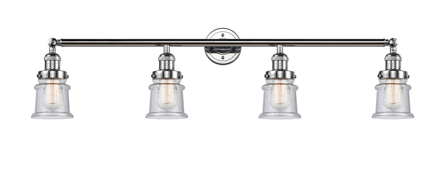 Innovations - 215-PC-G184S - Four Light Bath Vanity - Franklin Restoration - Polished Chrome