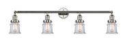 Innovations - 215-PN-G182S - Four Light Bath Vanity - Franklin Restoration - Polished Nickel