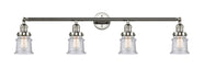 Innovations - 215-PN-G184S - Four Light Bath Vanity - Franklin Restoration - Polished Nickel