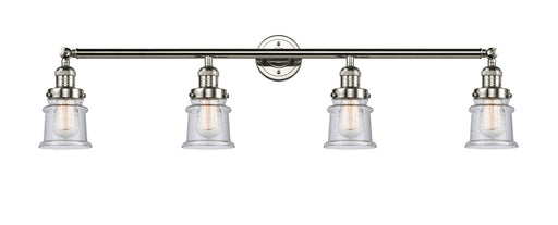 Innovations - 215-PN-G184S - Four Light Bath Vanity - Franklin Restoration - Polished Nickel