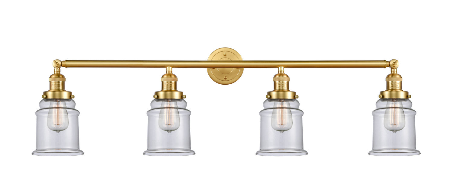 Innovations - 215-SG-G182 - Four Light Bath Vanity - Franklin Restoration - Satin Gold