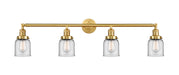 Innovations - 215-SG-G52 - Four Light Bath Vanity - Franklin Restoration - Satin Gold