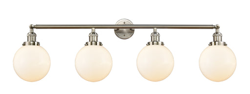 Franklin Restoration Four Light Bath Vanity Brushed Satin Nickel