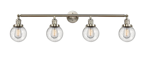 Franklin Restoration Four Light Bath Vanity Brushed Satin Nickel