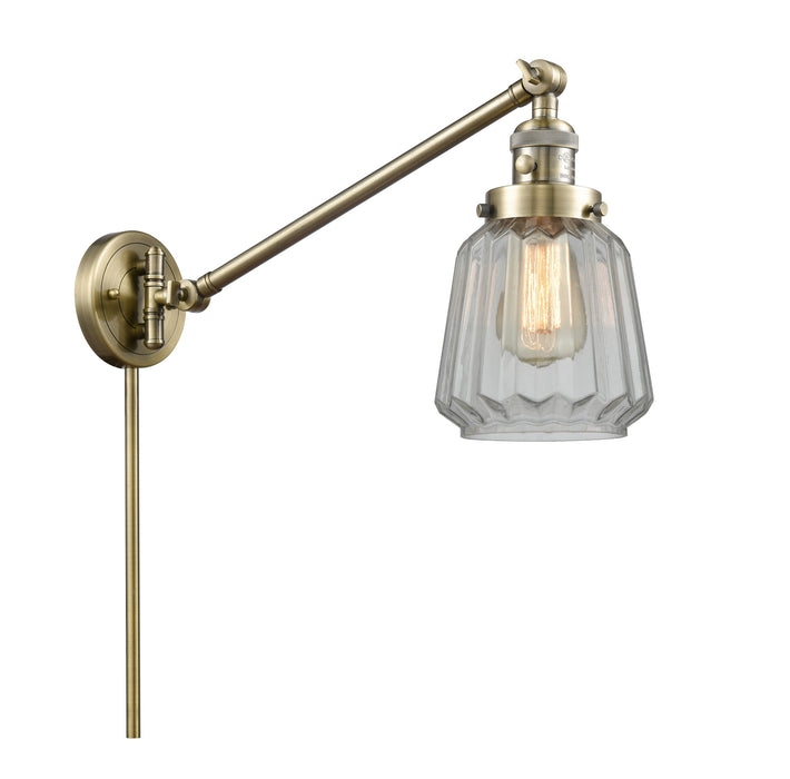 Innovations - 237-AB-G142-LED - LED Swing Arm Lamp - Franklin Restoration - Antique Brass