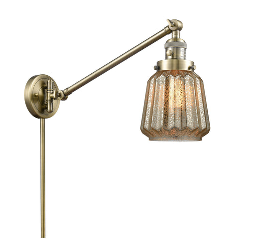 Franklin Restoration One Light Swing Arm Lamp Antique Brass