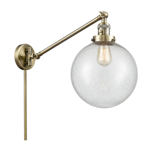 Franklin Restoration LED Swing Arm Lamp Antique Brass