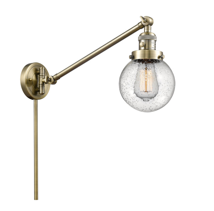 Innovations - 237-AB-G204-6 - One Light Swing Arm Lamp - Franklin Restoration - Antique Brass