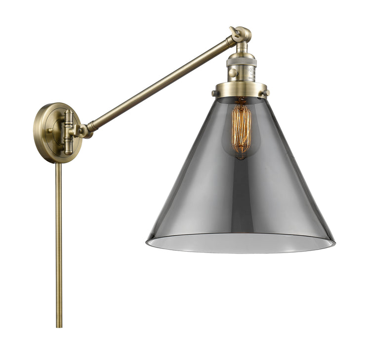 Innovations - 237-AB-G43-L - One Light Swing Arm Lamp - Franklin Restoration - Antique Brass