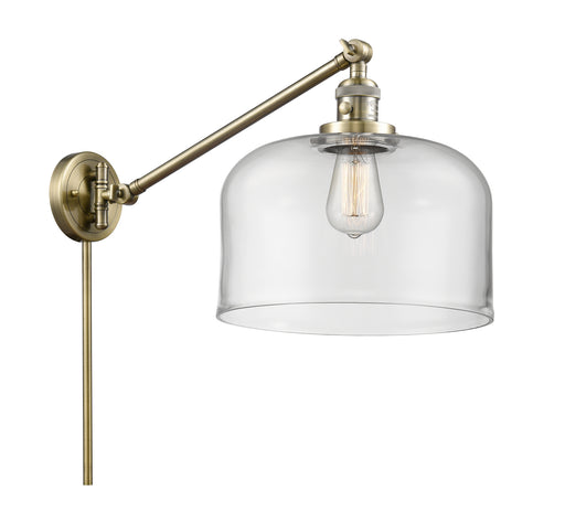 Franklin Restoration LED Swing Arm Lamp Antique Brass