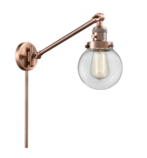 Innovations - 237-AC-G202-6-LED - LED Swing Arm Lamp - Franklin Restoration - Antique Copper