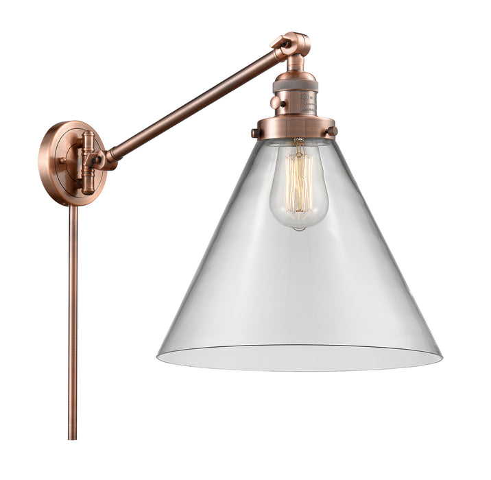 Innovations - 237-AC-G42-L - One Light Swing Arm Lamp - Franklin Restoration - Antique Copper