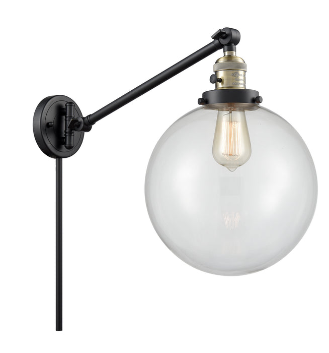 Innovations - 237-BAB-G202-10-LED - LED Swing Arm Lamp - Franklin Restoration - Black Antique Brass