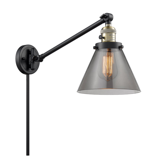 Innovations - 237-BAB-G43-LED - LED Swing Arm Lamp - Franklin Restoration - Black Antique Brass