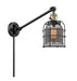 Innovations - 237-BAB-G53-CE-LED - LED Swing Arm Lamp - Franklin Restoration - Black Antique Brass