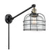 Innovations - 237-BAB-G72-CE-LED - LED Swing Arm Lamp - Franklin Restoration - Black Antique Brass