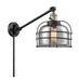 Innovations - 237-BAB-G73-CE-LED - LED Swing Arm Lamp - Franklin Restoration - Black Antique Brass