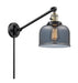 Innovations - 237-BAB-G73-LED - LED Swing Arm Lamp - Franklin Restoration - Black Antique Brass