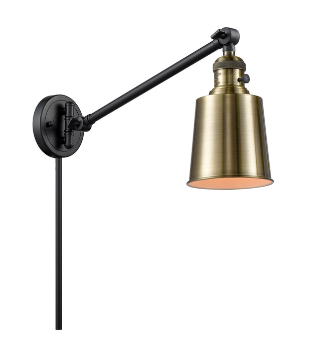 Innovations - 237-BAB-M9-AB-LED - LED Swing Arm Lamp - Franklin Restoration - Black Antique Brass