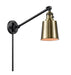 Innovations - 237-BAB-M9-AB-LED - LED Swing Arm Lamp - Franklin Restoration - Black Antique Brass