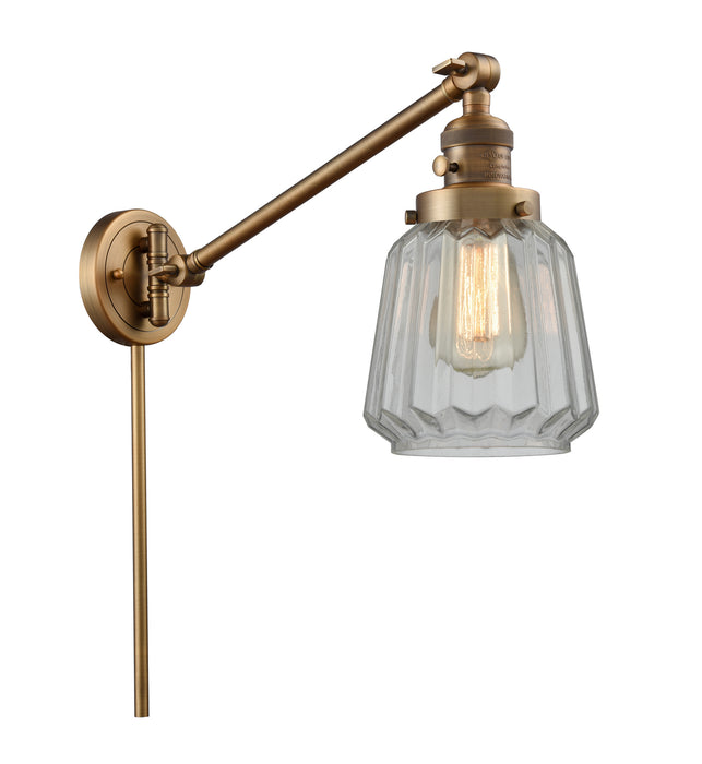 Innovations - 237-BB-G142-LED - LED Swing Arm Lamp - Franklin Restoration - Brushed Brass