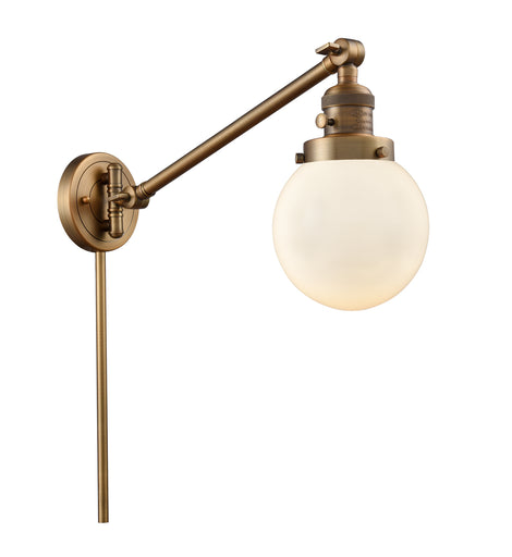 Franklin Restoration LED Swing Arm Lamp Brushed Brass