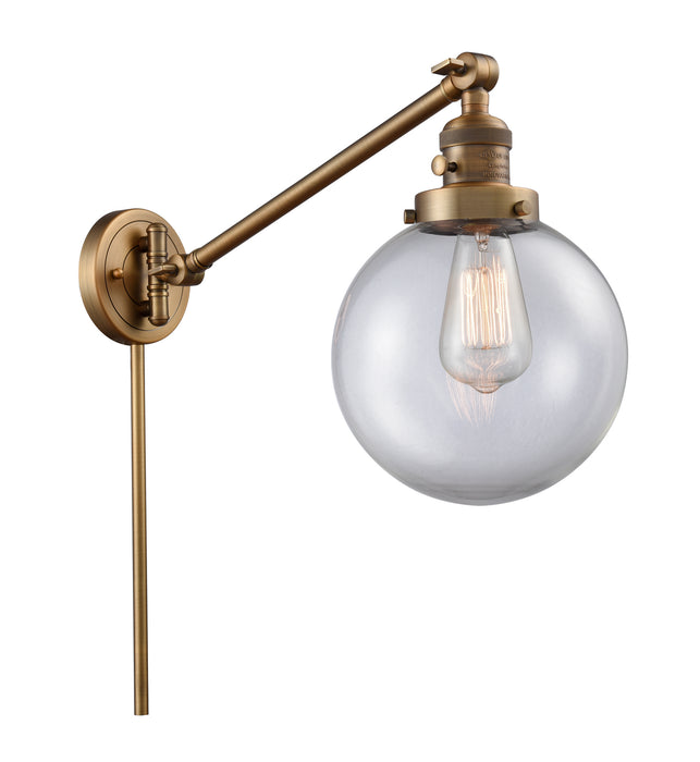 Innovations - 237-BB-G202-8-LED - LED Swing Arm Lamp - Franklin Restoration - Brushed Brass