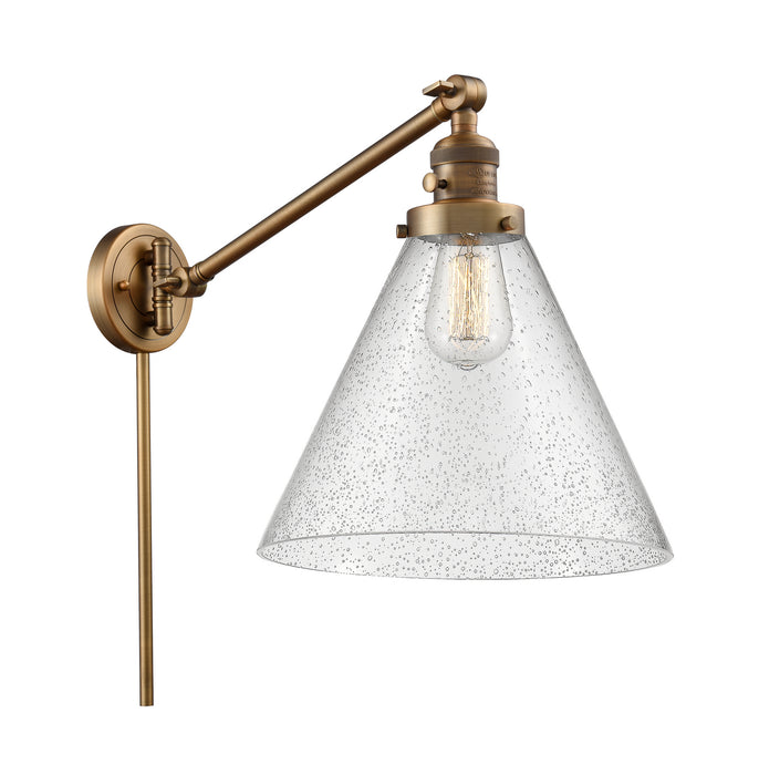 Innovations - 237-BB-G44-L - One Light Swing Arm Lamp - Franklin Restoration - Brushed Brass