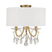 Crystorama - 6623-VG-CL-MWP_CEILING - Three Light Ceiling Mount - Othello - Vibrant Gold
