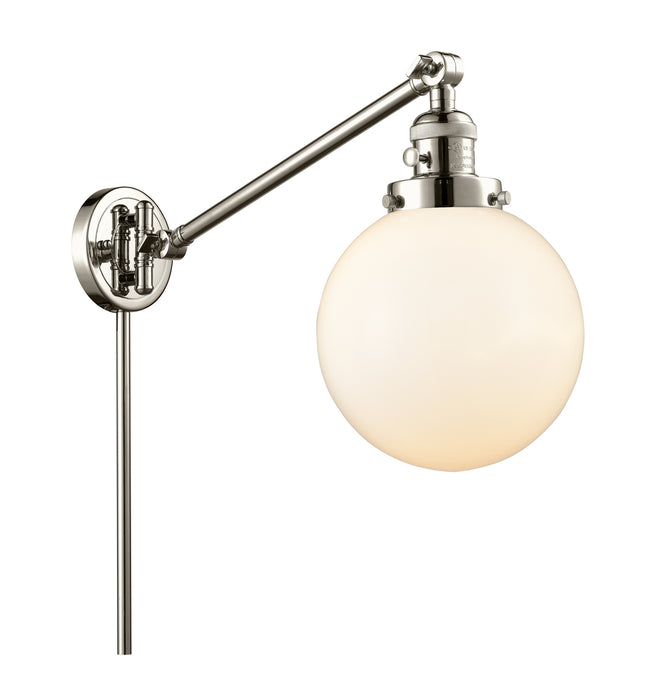 Innovations - 237-PN-G201-8-LED - LED Swing Arm Lamp - Franklin Restoration - Polished Nickel