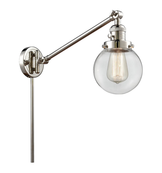 Innovations - 237-PN-G202-6-LED - LED Swing Arm Lamp - Franklin Restoration - Polished Nickel