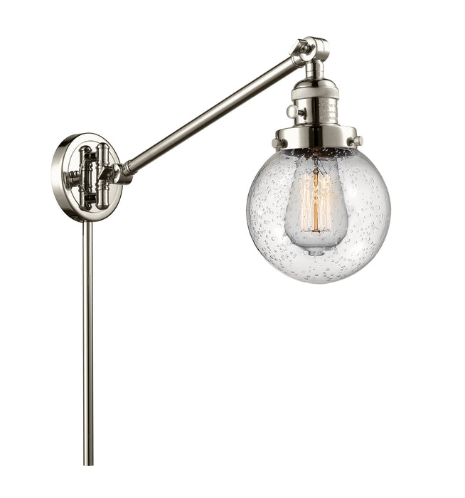 Innovations - 237-PN-G204-6-LED - LED Swing Arm Lamp - Franklin Restoration - Polished Nickel