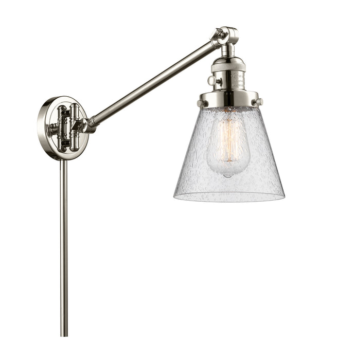 Innovations - 237-PN-G64-LED - LED Swing Arm Lamp - Franklin Restoration - Polished Nickel